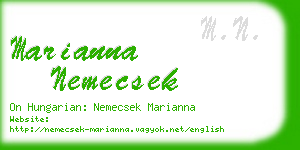 marianna nemecsek business card